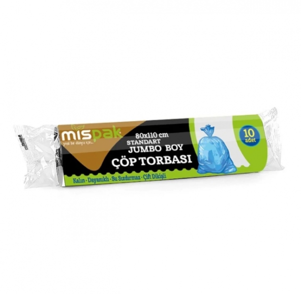 Eko Çöp Poşeti Jumbo Boy Mavi 10 Adet ( 80x110 cm )