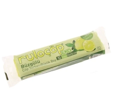 Büzgülü Çöp Torbası Büyük Boy Limon Kokulu 10 Adet ( 65x70 ) ürün görseli 1