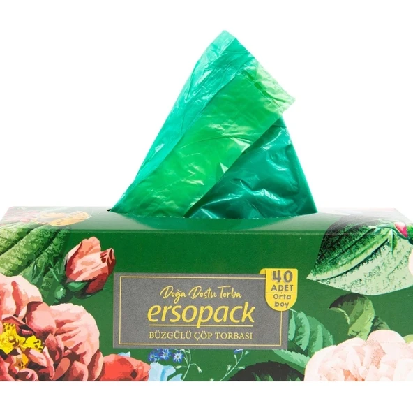Büzgülü Çöp Torbası Orta Boy Vanilya Kokulu 600 Adet ( 55x60 ) - 1