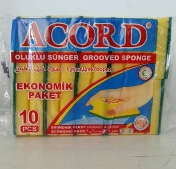 Oluklu Bulaşık Süngeri ( 10'lu )