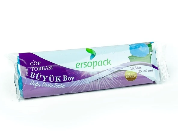Eko Çöp Poşeti Büyük Boy Siyah 50 Rulo ( 65x80 cm ) 10 adet