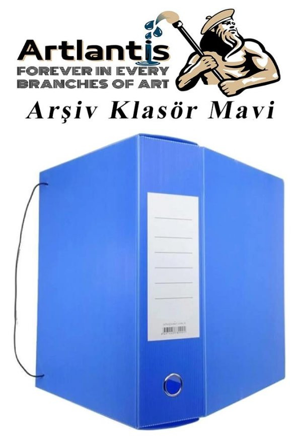 Mavi Arşiv Ve Proje Kutusu 29x36x10cm 10 Adet Arşiv Klasörü Lastikli Plastik Arşiv Klasörü Büro Okul Sınıf - 3