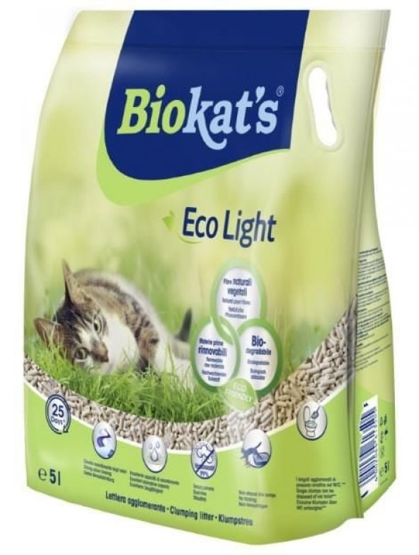 Biokats Eko Light Pelet Kedi Kumu 5 Litre - Resim 2