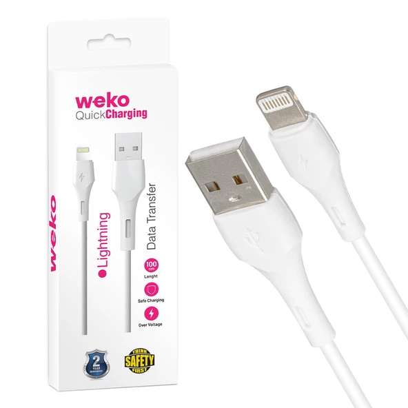 WEKO WK-22019 USB TO LIGHTNING 1 MT ŞARJ KABLOSU KUTULU (NO:5)