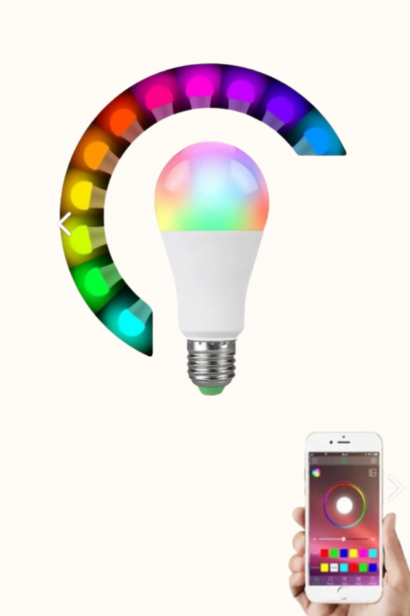 9 W AKILLI RGB AMPUL - Eğlenceli Tasarım