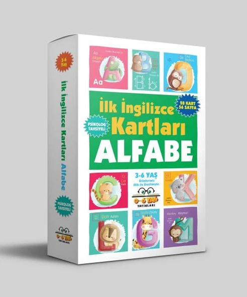 İlk İngilizce Kartları - Alfabe (3-6 Yaş) ürün görseli