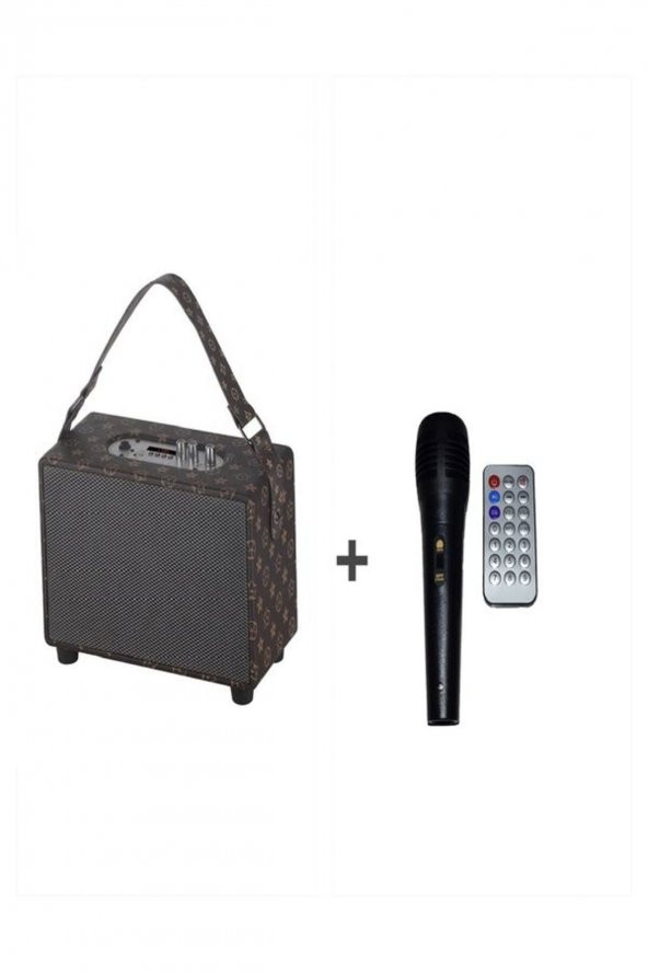 6,5" 20 Watt Taşınabilir Karaoke Ses Sistemi Bluetooth Hoparlör + Kumanda + Mikrofon