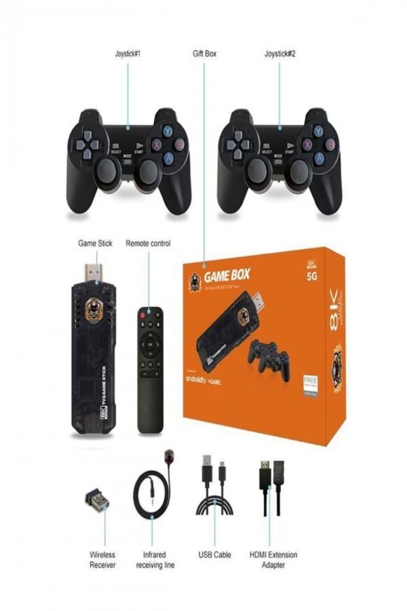 5g 8k Ultra Hd 64 Gb Tv Box + Game Box Android - PttAVM