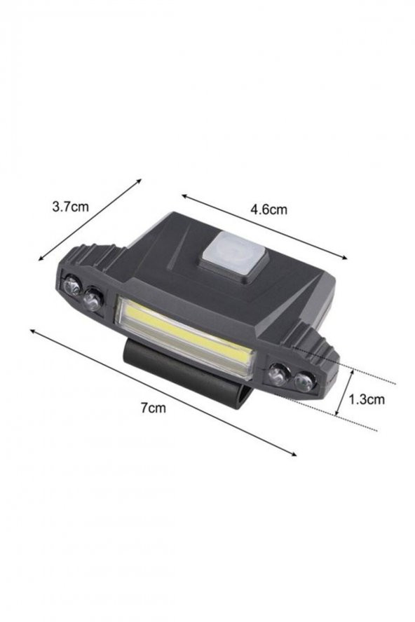 Şarjlı Kafa Feneri Avcı , Balıkçı , Kamp Tipi Cob+ 4 Led Kafa Lambası - 4