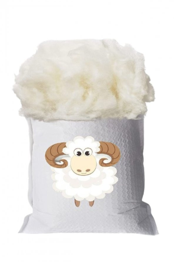 Kokusuz Saf Doğal Merinos Yünü Yıkanmış Taranmış Antialerjik Yumuşak Yün 5 KG ürün görseli 1