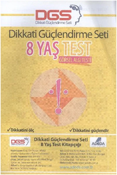 Dikkati Güçlendirme Seti 8 Yaş Test ürün görseli