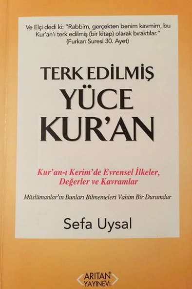 Terk Edilmiş Yüce Kur'an ürün görseli