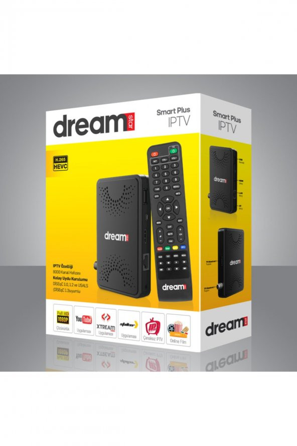 Dreamstar Smart Plus Iptv H.265 Hevc Hd Uydu Alıcısı