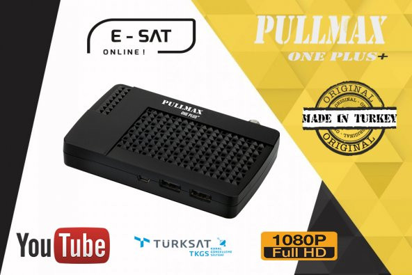 PULLMAX ONE PLUS + FULL HD MİNİ UYDU ALICISI TKGS + YOUTUBE