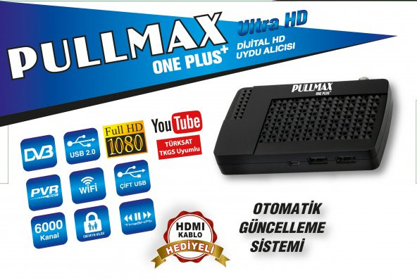 PULLMAX ONE PLUS + FULL HD MİNİ UYDU ALICISI T - PttAVM