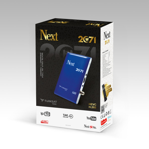 Next 2071 Full Hd Uydu Alıcısı 2 yıl Free İptv Hediyeli - 2