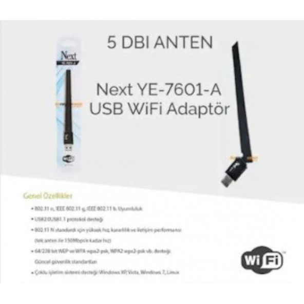 Nextye-7601a Usb Wifi Anten
