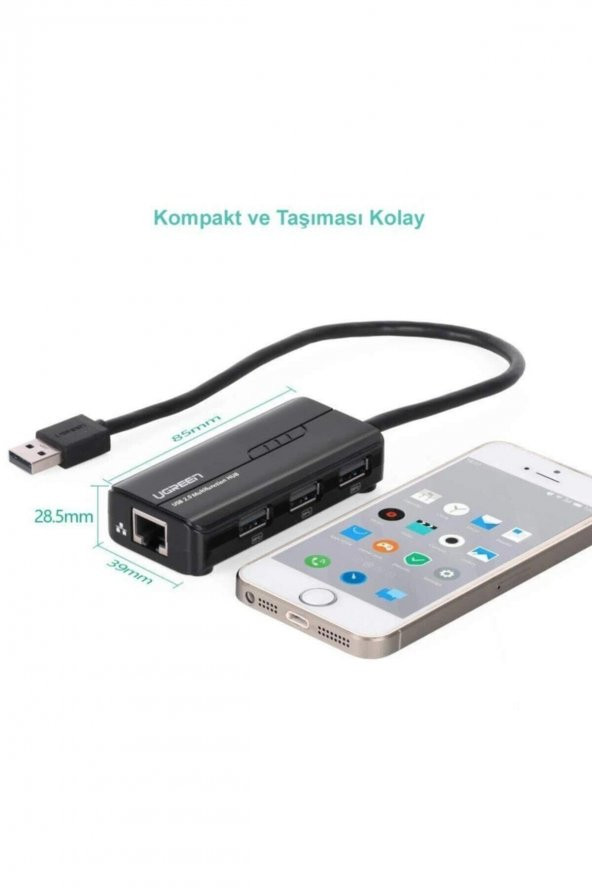 Ugreen Usb Ethernet Rj45 Dönüştürücü Ve Usb Çoklayıcı - 3