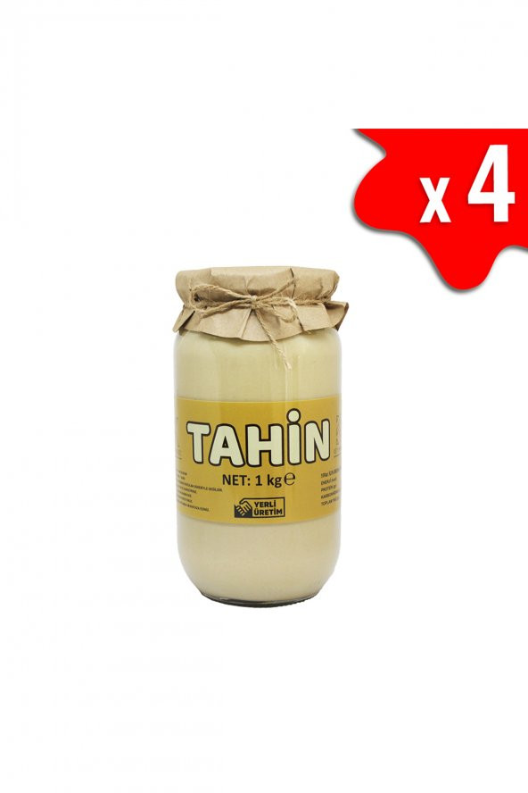 LAÇOKO 4 KG Şekersiz, Katkısız, Vegan, Doğal Tahin