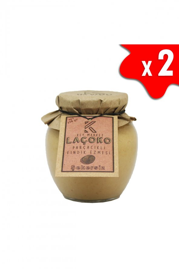 Laçoko Doğal Parçacıklı Fındık Ezmesi 2 x 350 G