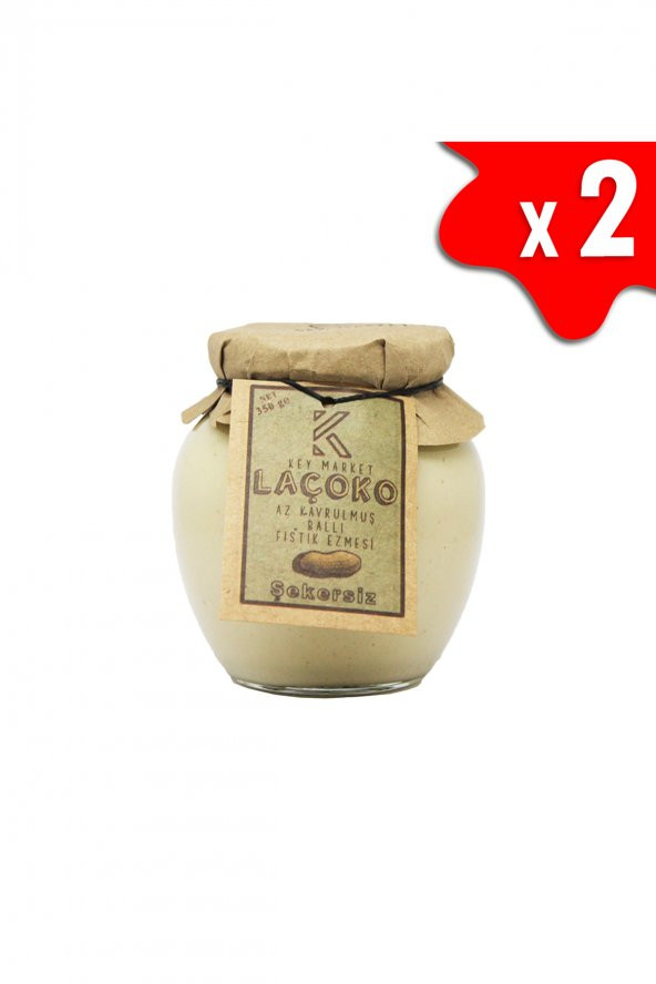 Laçoko Doğal Az Kavrulmuş (Çiğ) Ballı Yer Fıstığı Ezmesi 350 G