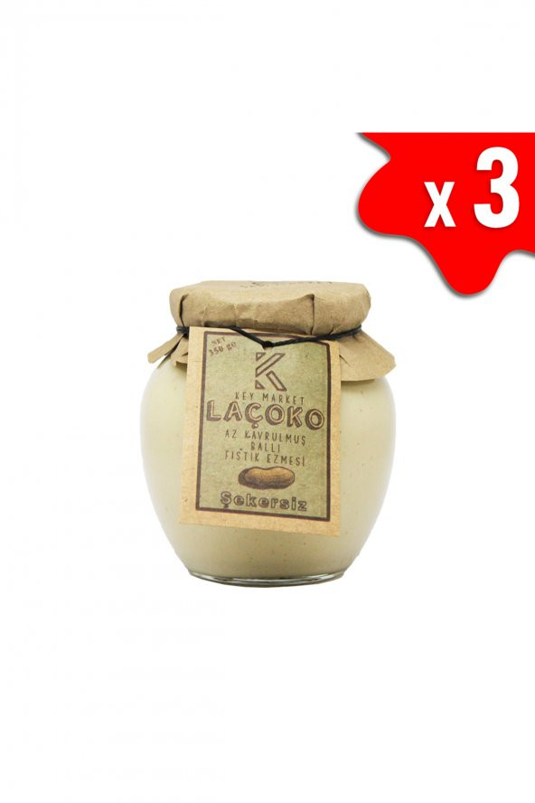 Laçoko Doğal Az Kavrulmuş (Çiğ)Ballı Yer Fıstığı Ezmesi 1050 G