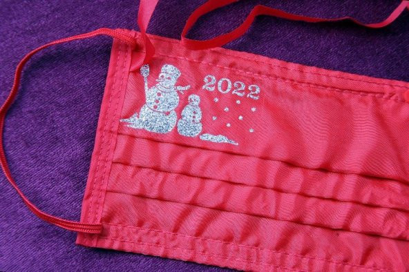 Gümüş İyonlu Boyundan Askılı Yıkanabilir Baskılı Maske A-3B - 4