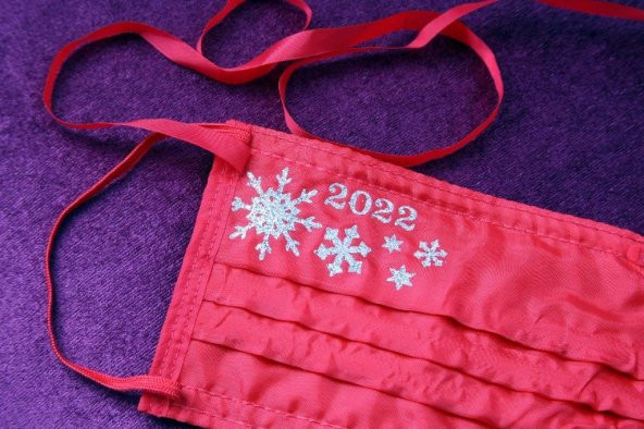 Gümüş İyonlu Boyundan Askılı Yıkanabilir Baskılı Maske A-5B - 4