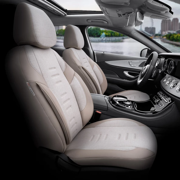 Otom Throne Series Universal Oto Koltuk Kılıfı Bej