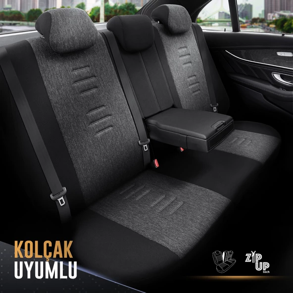 Otom Throne Series Universal Oto Koltuk Kılıfı Füme - 6