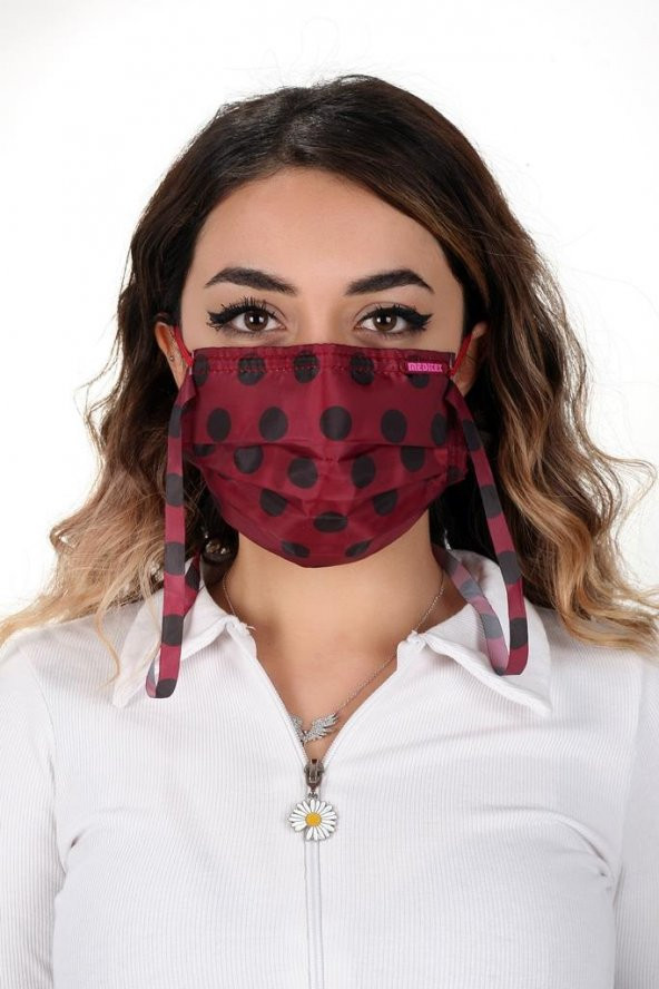 Gümüş İyonlu Boyundan Askılı Yıkanabilir Puanlı Maske - 3