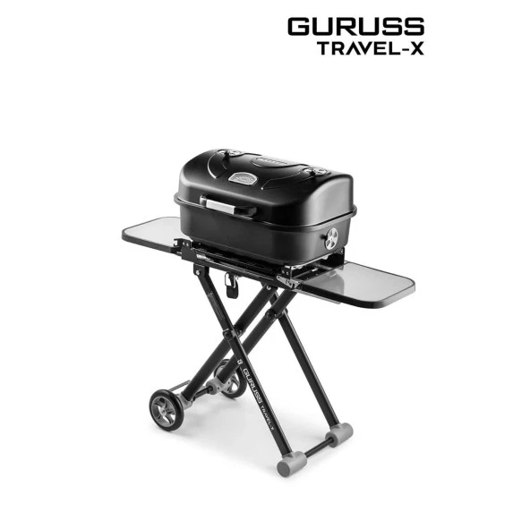 Guruss Travel-X Taşınabilir Kömürlü Siyah Mangal - 2