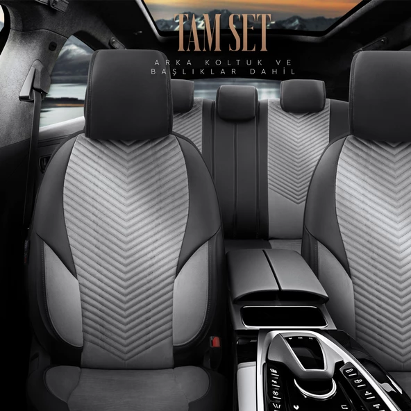 Otom Advanced Series Universal Oto Koltuk Kılıf-BF Füme - 2