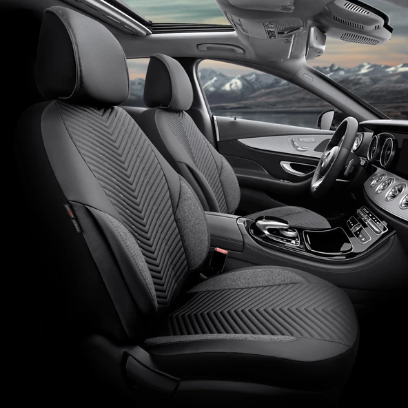 Otom Advanced Series Universal Oto Koltuk Kılıfı Füme