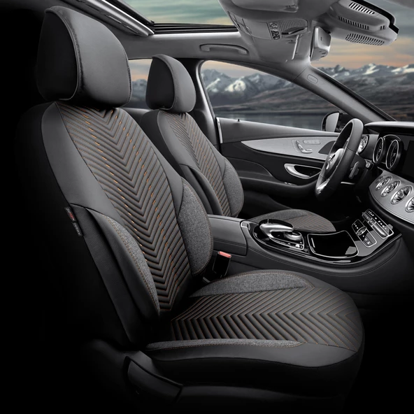 Otom Advanced Series Universal Oto Koltuk Kılıfı Füme-Taba