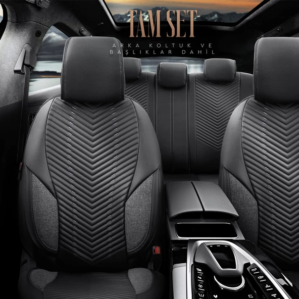 Otom Advanced Series Universal Oto Koltuk Kılıfı Füme - 2