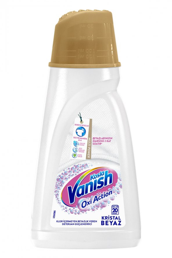 Vanish Kosla Multipower Beyazlar Için Jel Leke Çıkarıcı Deterjan Güçlendirici 1000 Gr - 2