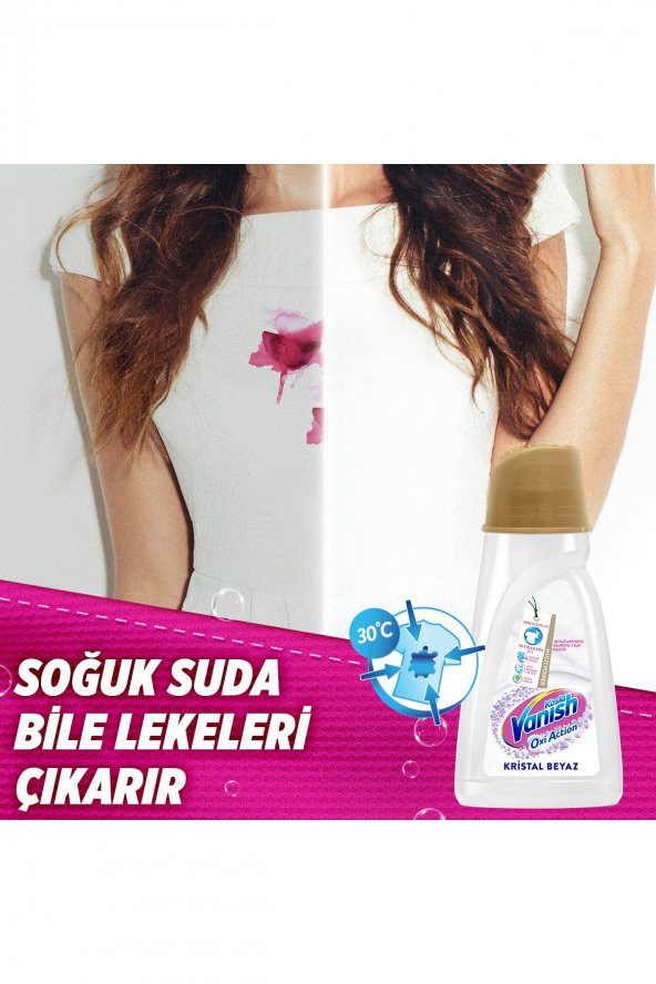 Vanish Kosla Multipower Beyazlar Için Jel Leke Çıkarıcı Deterjan Güçlendirici 1000 Gr - 3