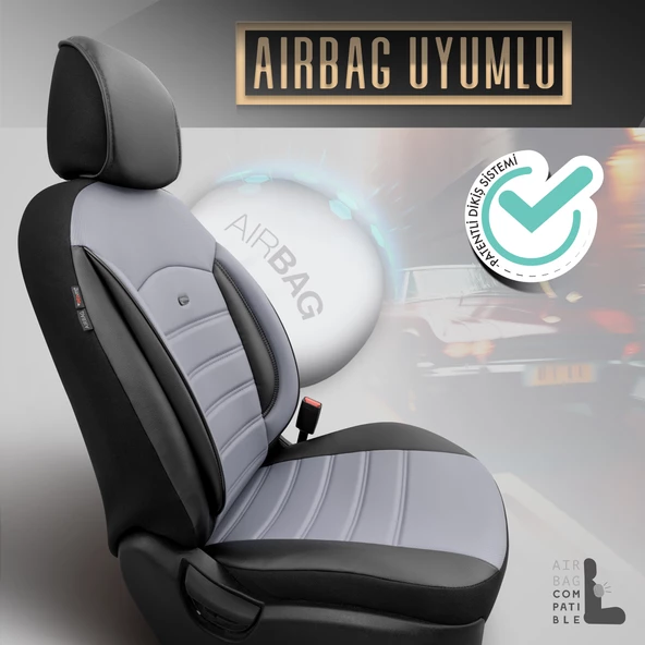 Otom Inspire Design Universal Seat Cover Füme-Siyah - 3