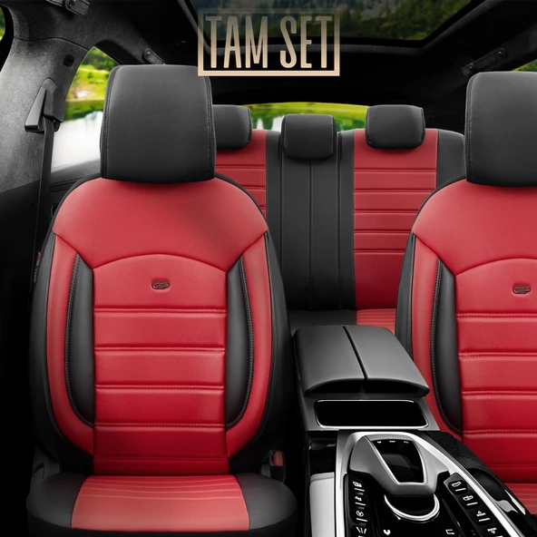 Otom Inspire Design Universal Seat Cover Kırmızı-Siyah - 2