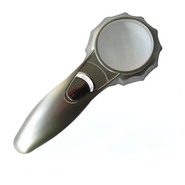 Işıklı Klasik Cep Büyüteç - 73 mm - 2