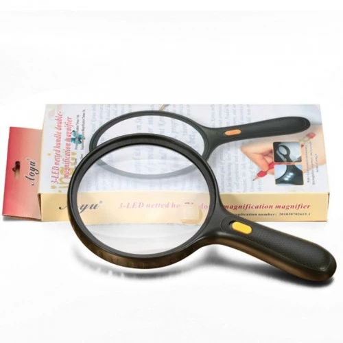 3 Led Işıklı Okuma Büyüteci 1.8x-5x - 138mm Lens - 5