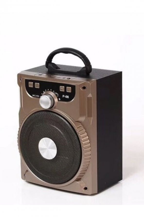 Fm Radyolu Mp3 Çalar Taşınabilir Bluetooth Hoparlör Rgb Karaoke Speaker