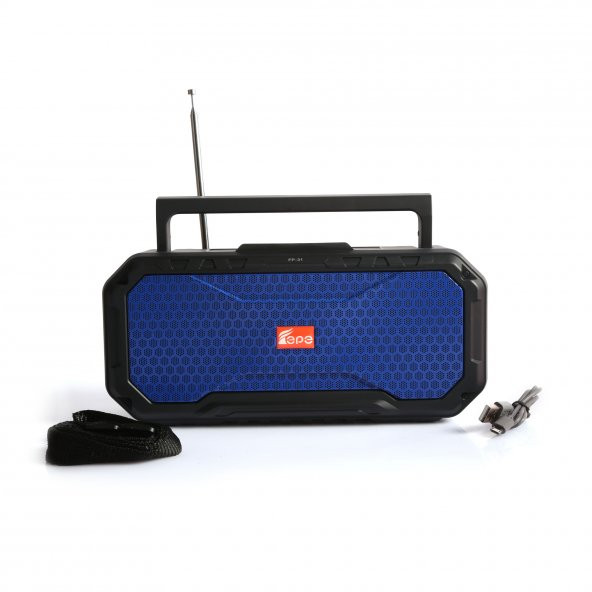 El Fenerli Hoparlör FM Radyo Kablosuz Işıldak Bluetooth Mp3 Çalar