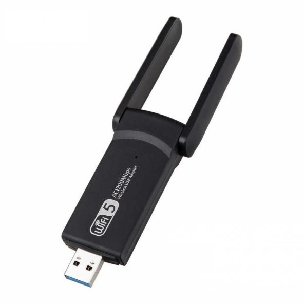 AC1200 Mbps Dual Band USB 3.0 Adaptör Kablosuz Wifi Alıcı - 2