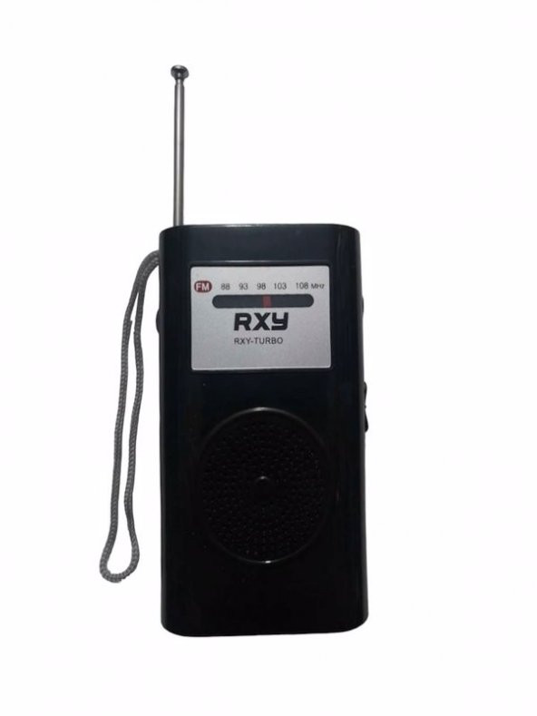 Rxy-turbo Cep Radyosu - Deprem Çantasına Uygun Taşınabilir Radyo + Kalem Pil