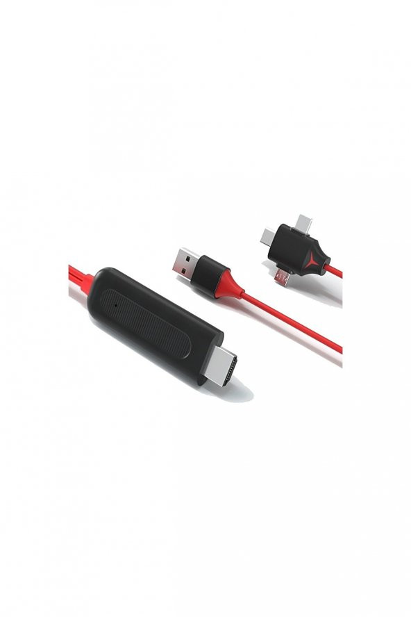 Ultra Combo 3in1 Lightning/micro Usb/type-c To Hdmı Ios Android Görüntü Aktarıcı Kablo 1.5m - 2
