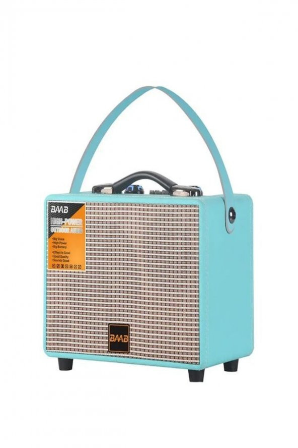 40 Watt Süper Bass Kumandalı Şarjlı Kablosuz Mikrofonlu Hoparlör Sistemi Taşınabilir Amfi - 3