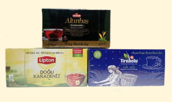 Çaykur Altınbaş, Lipton  Doğu Karadeniz, Tirebolu Bergamotlu Bardak Poşet Çay Paketi