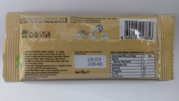 Matcha Latte Ananaslı 3Ü1 ARADA 10 GR - 2